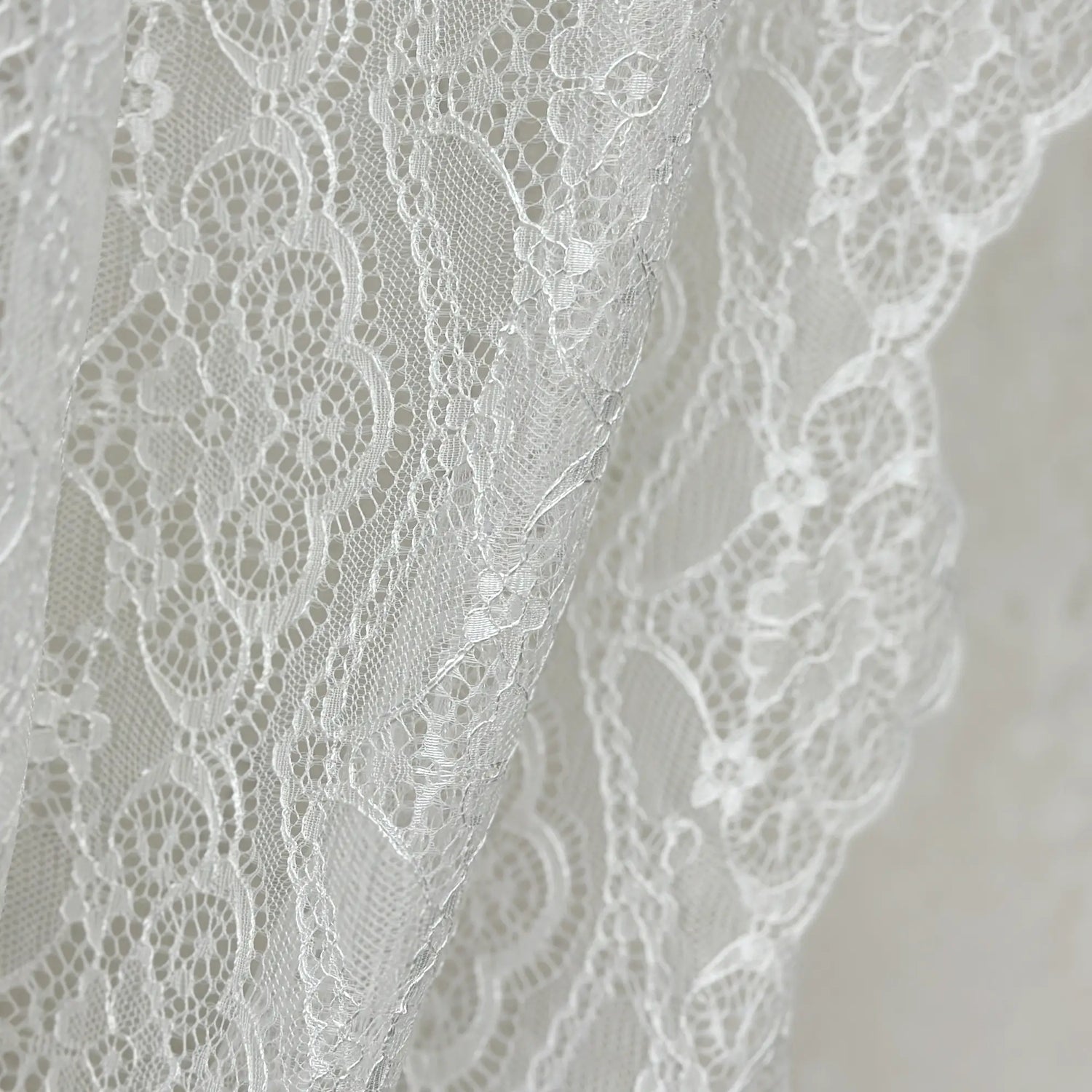 Curtains Ruffled Doorway in Vintage Style