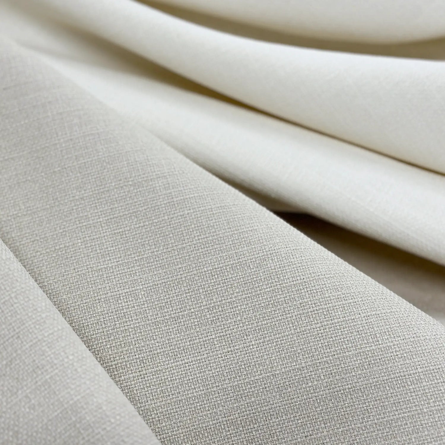 Linen Curtains Beige in Modern Style