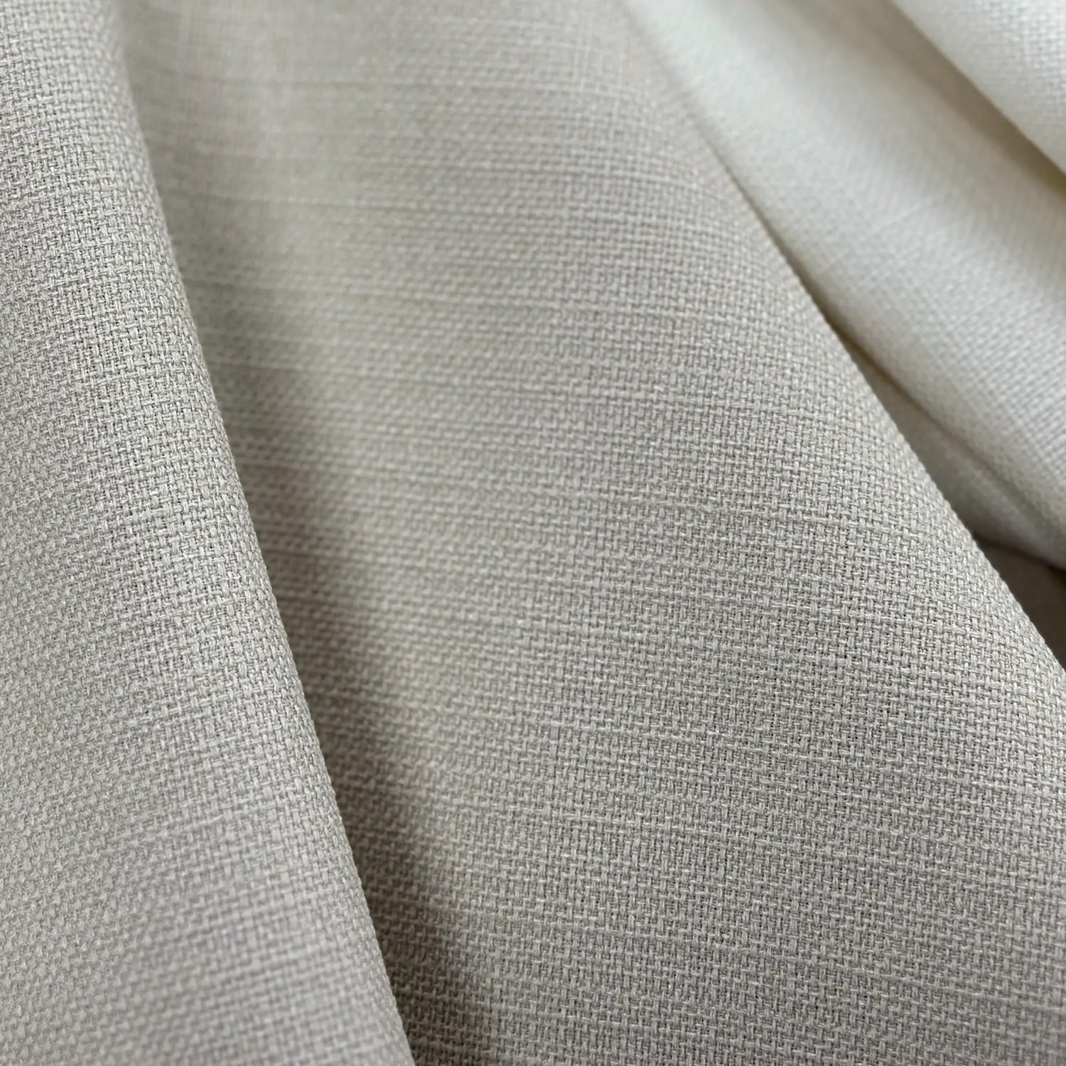 Linen Curtains Beige in Modern Style