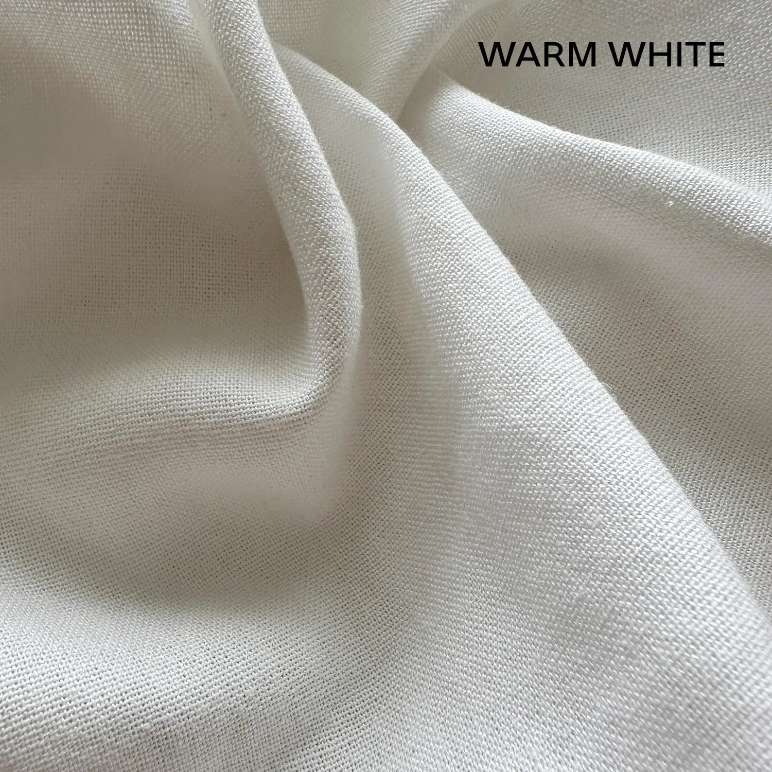 Linen fabric for Outdoor Patio Curtains off white color