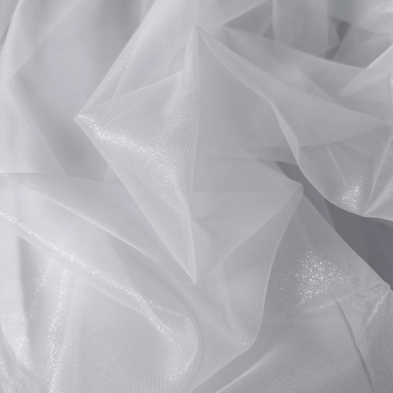 Voile Sheer Curtains with Lurex Shimmering, Custom Made, White