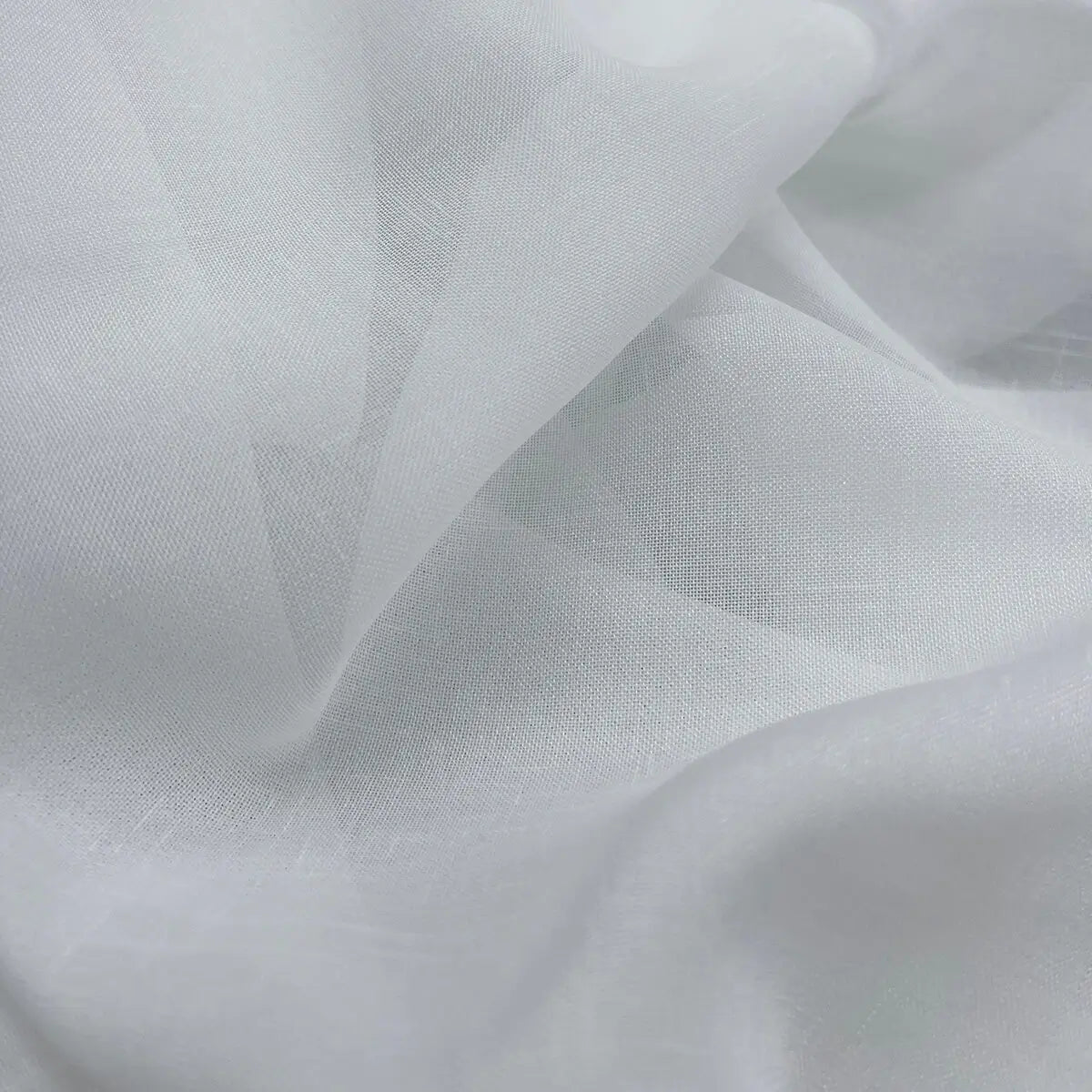 Tulle Batiste White Solid Sheer