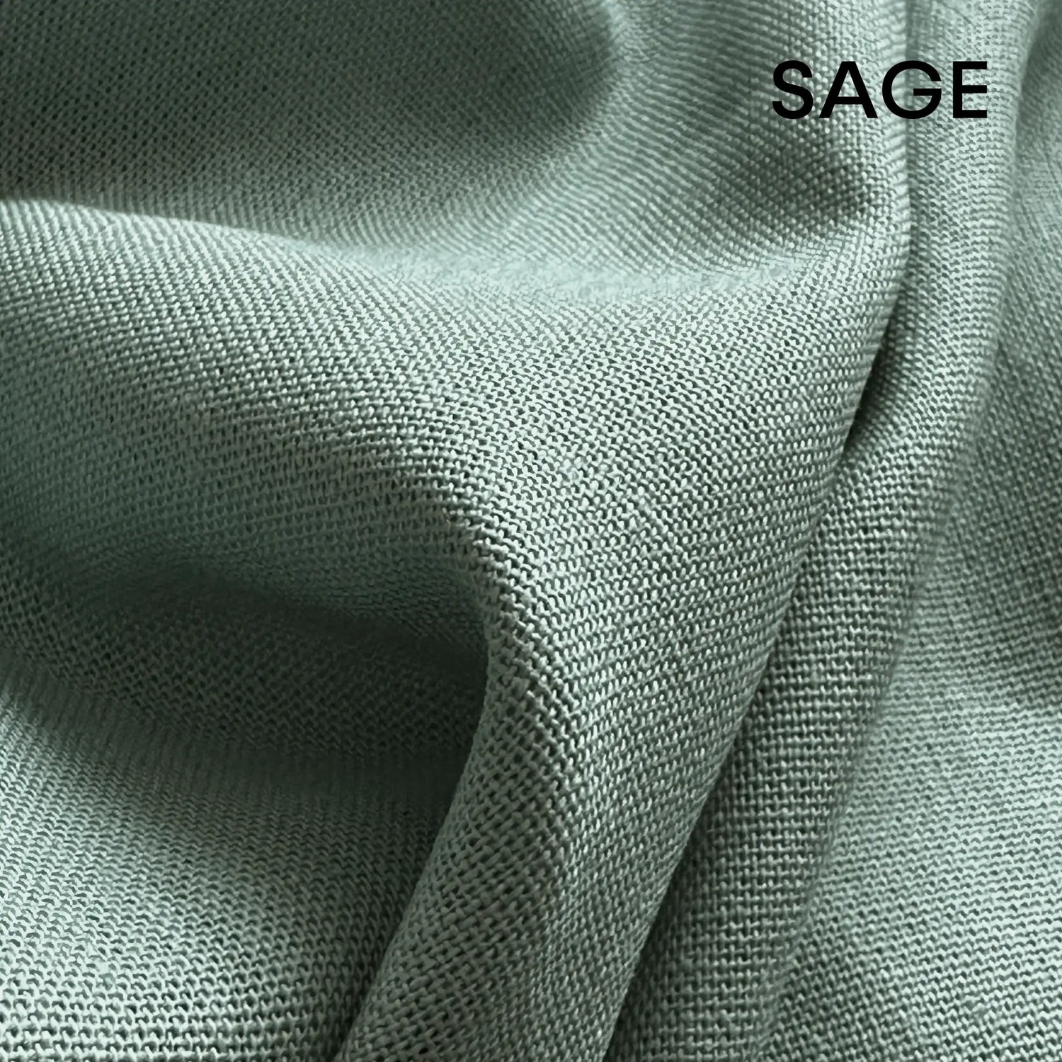 Linen fabric for Outdoor Patio Curtains sage color