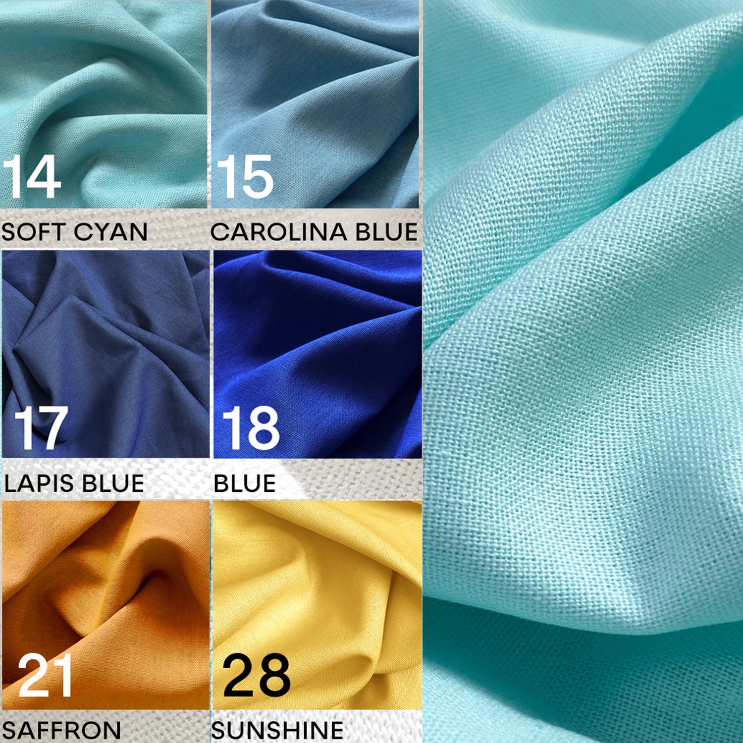 linen fabric colors for tablecloth