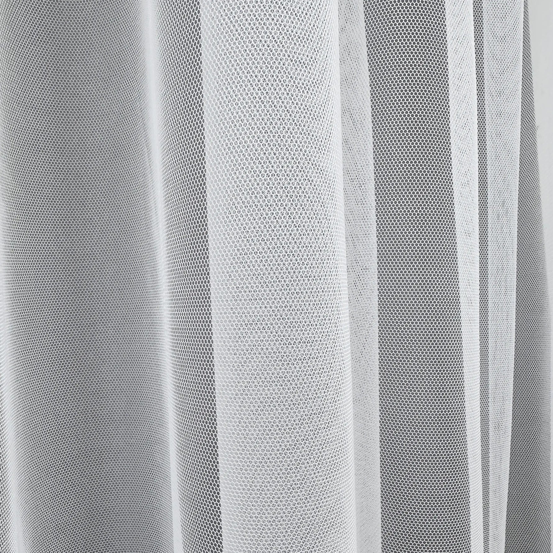 Tulle Curtains from White Fatin Fabric - Custom Semi Sheer Voile Curtains
