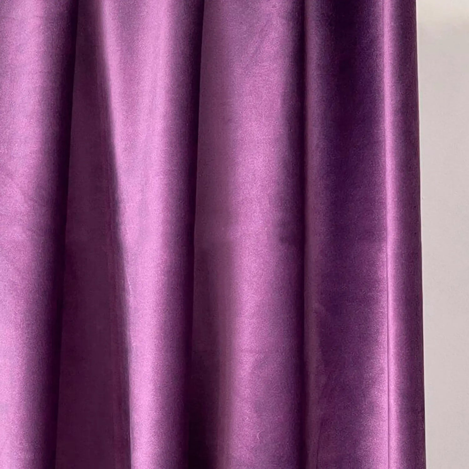 Velvet Panel Curtains for  Modern Living Room in Grape Color, Custom Made, Long