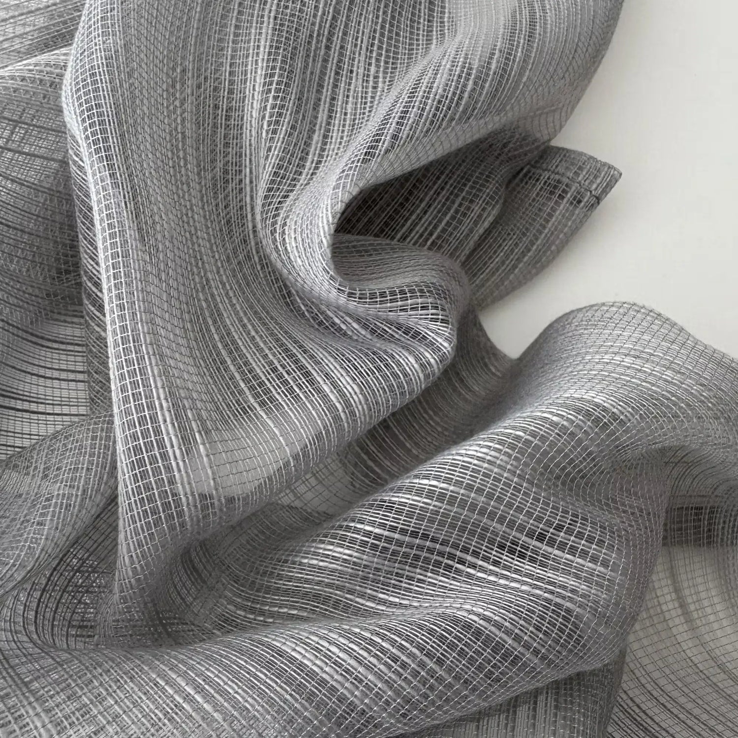 fabric for Cafe Curtain for Kitchen, Gray