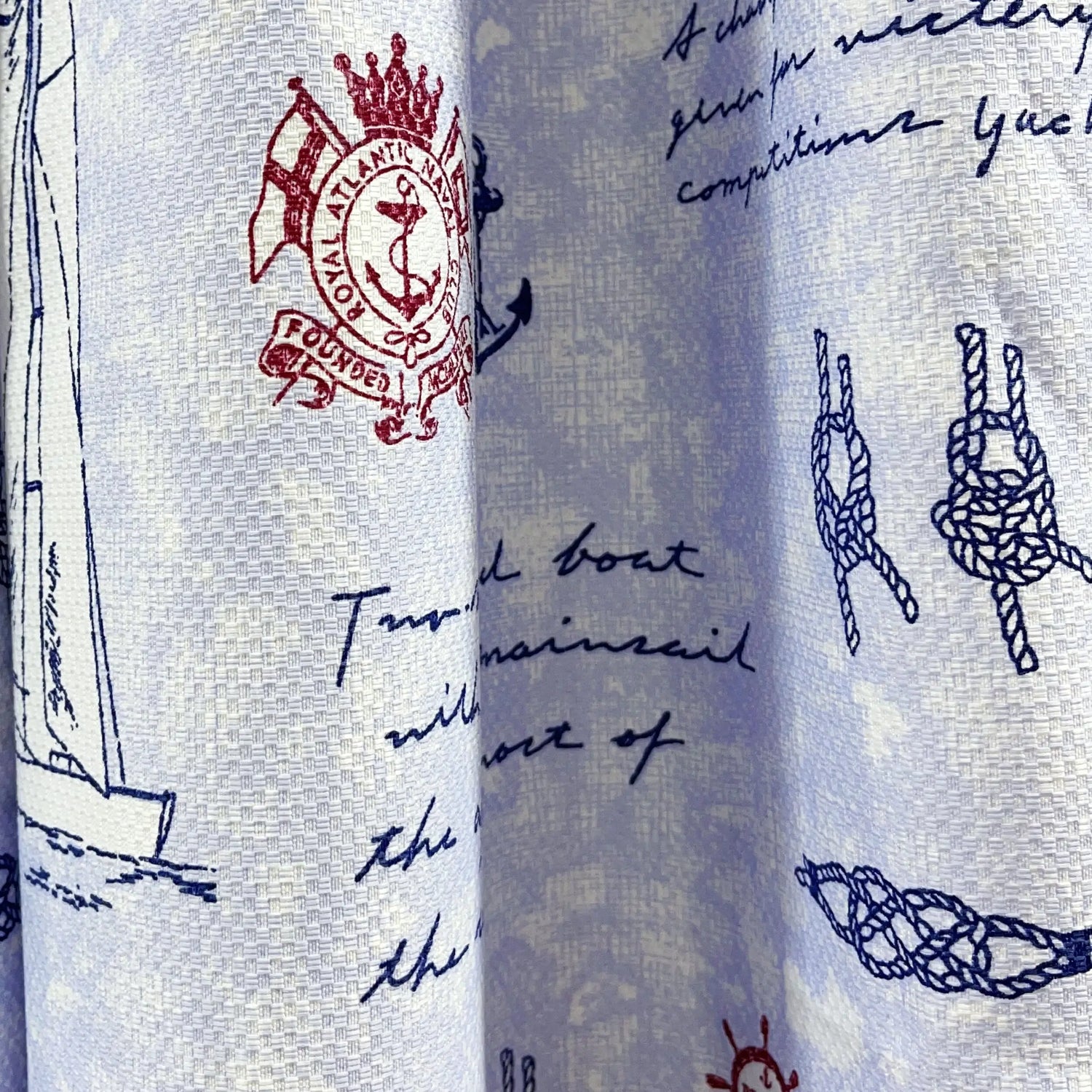 Curtains fabric Cute Ocean Theme for Boys Bedroom, Custom Length Home Linen