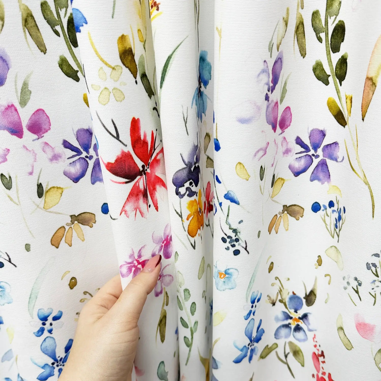 Floral Curtains for Kids Bedroom, Nursery, Custom Made Light Colorful