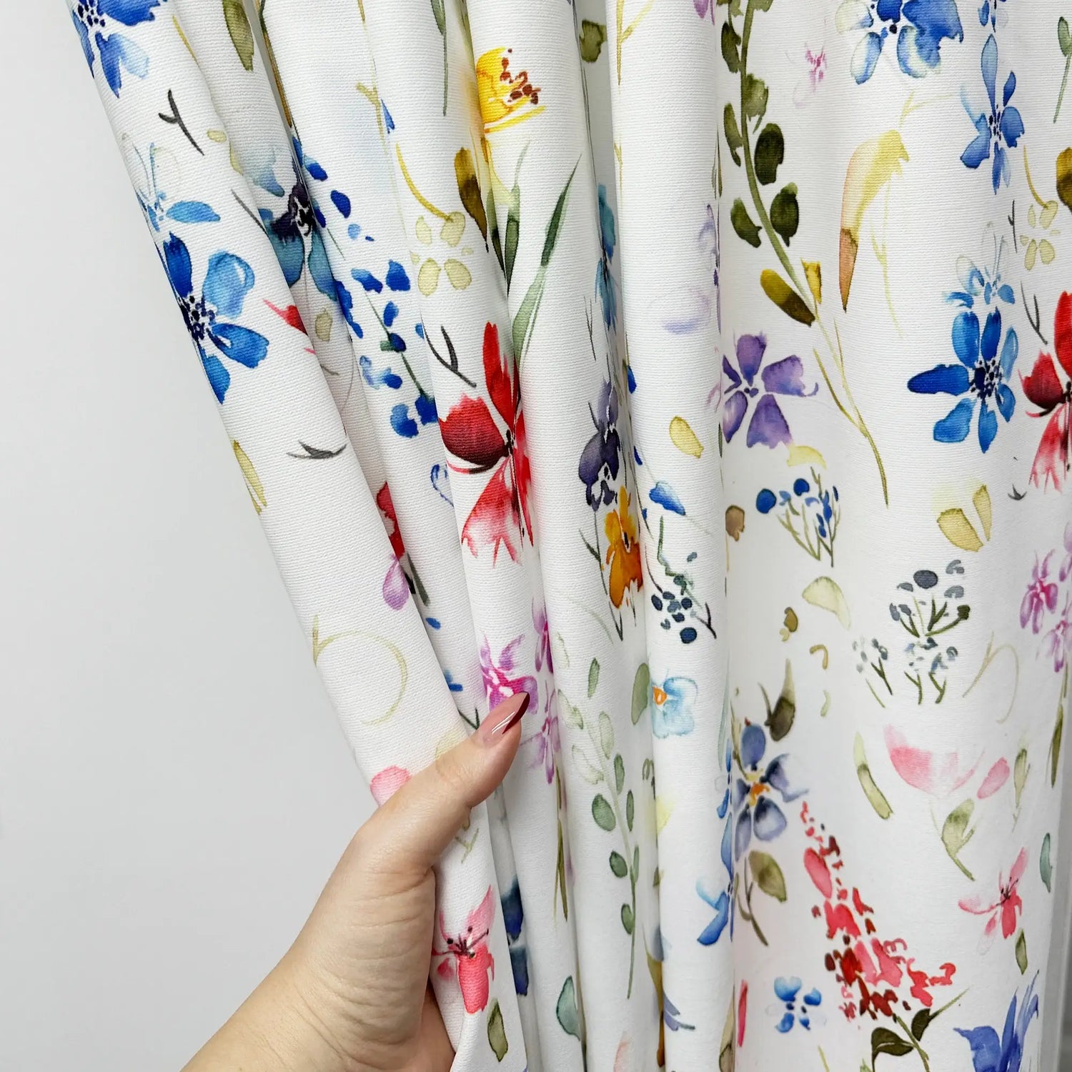 Floral Curtains for Kids Bedroom, Nursery, Custom Made Light Colorful