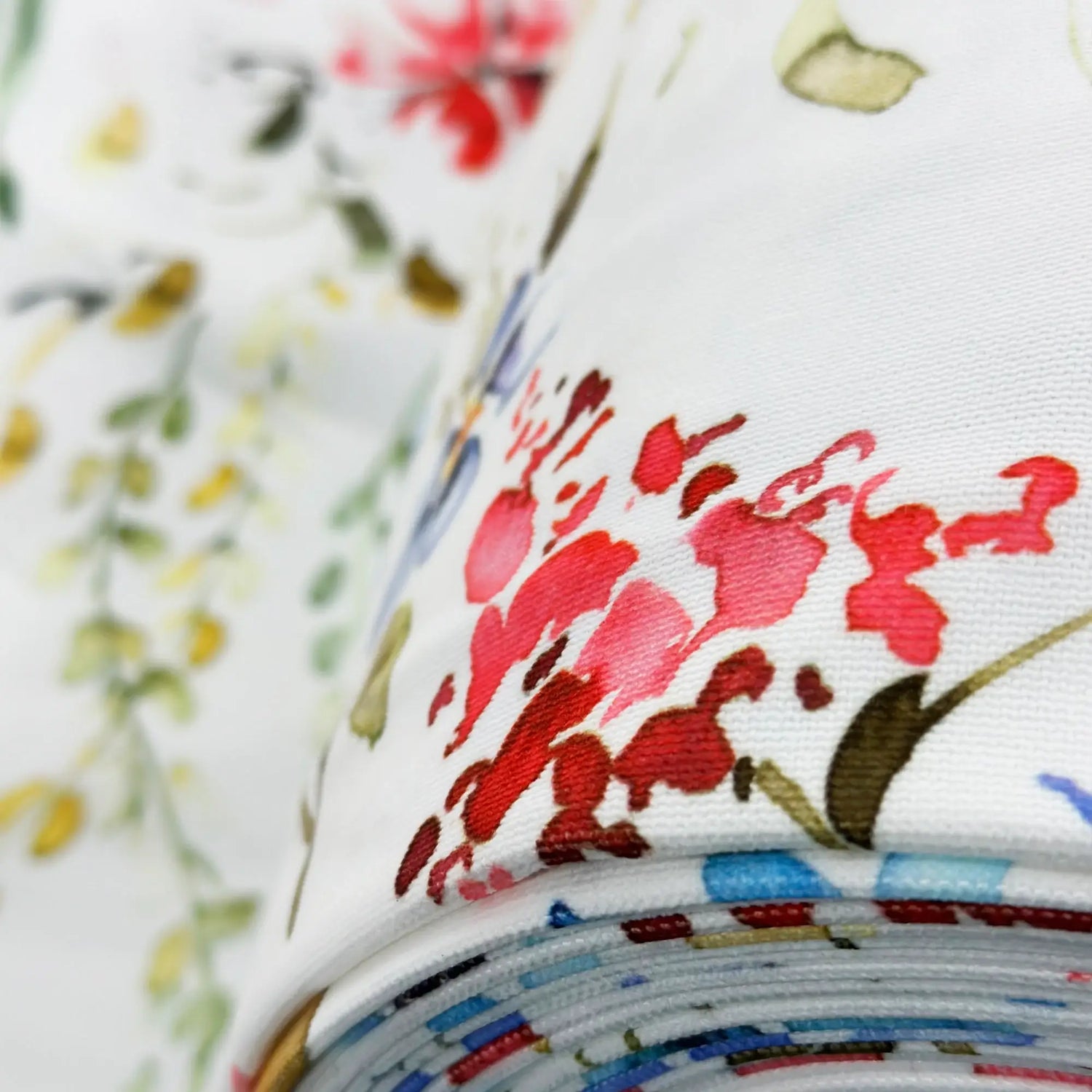 fabric for Floral Curtains for Kids Bedroom, Nursery, Custom Made Light Colorful