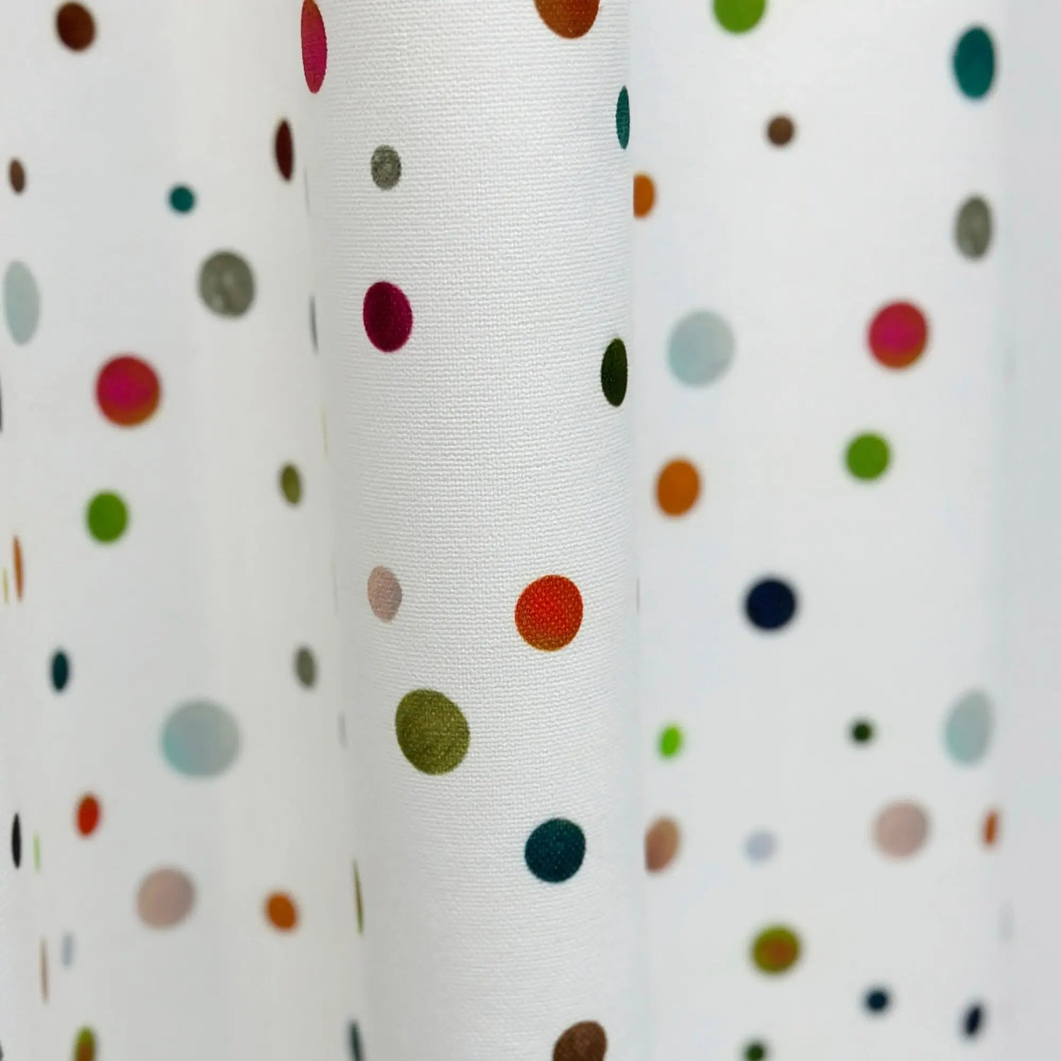 Fabric for Curtains Funny Colorful Polka Dot for Kids Room