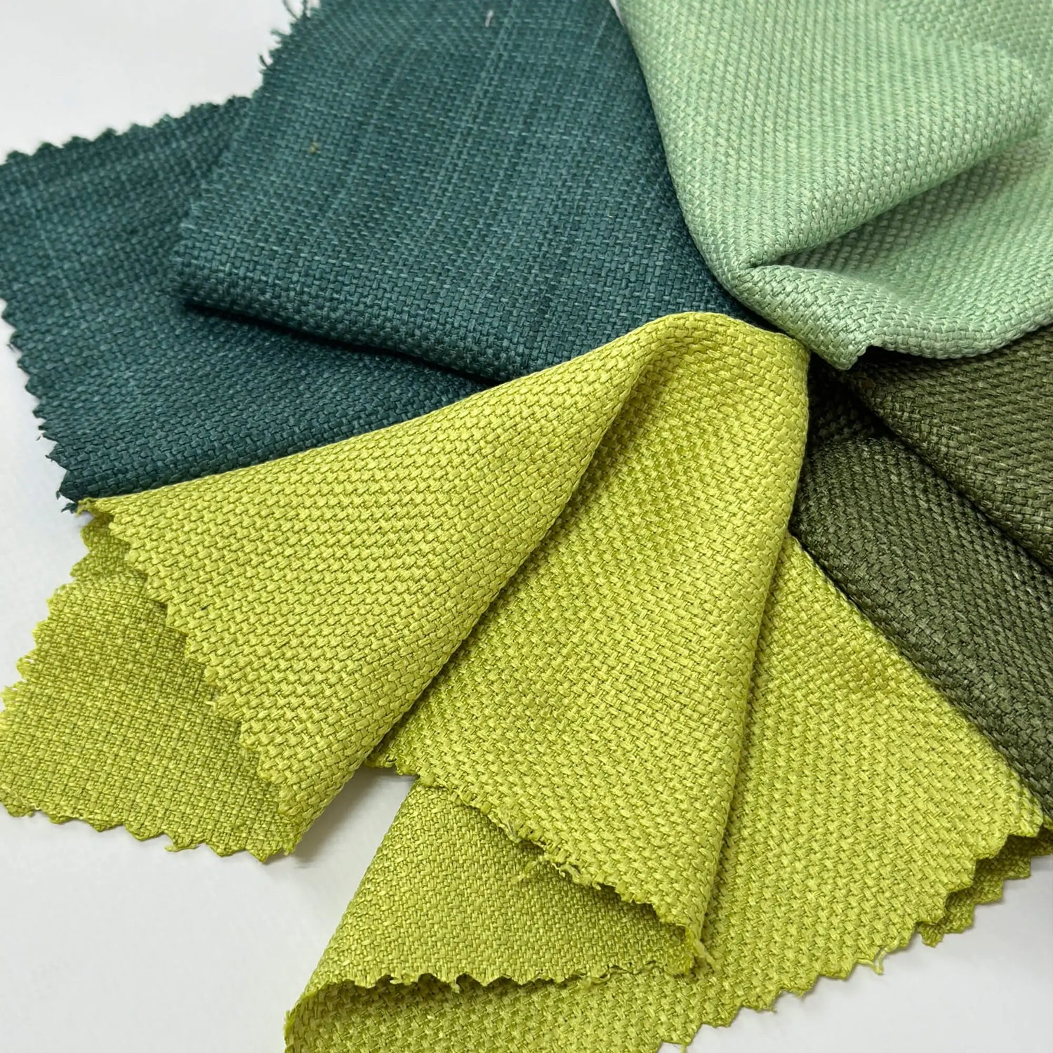 Linen fabric samples for Shower Curtain Panel