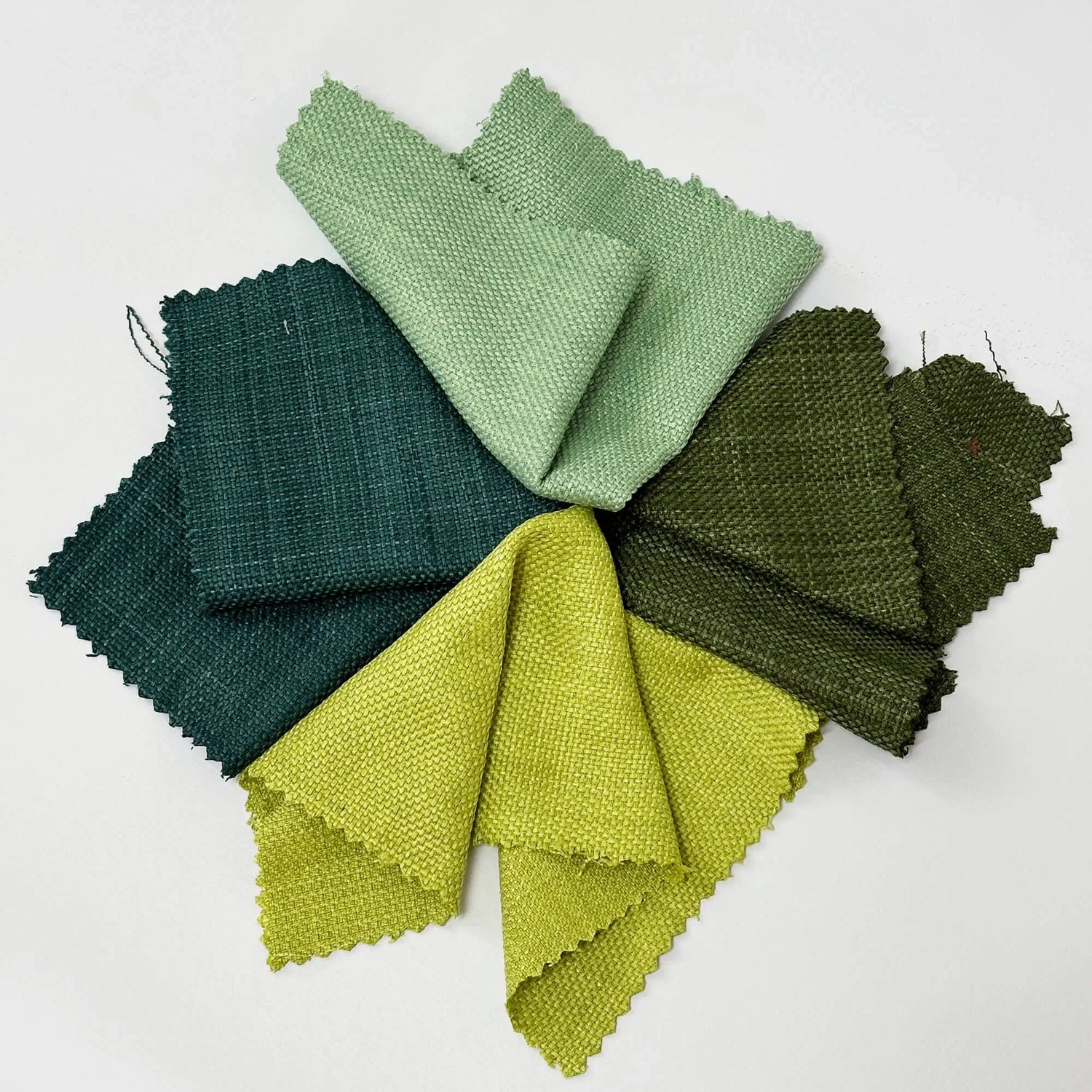 Linen fabric samples for Shower Curtain Panel