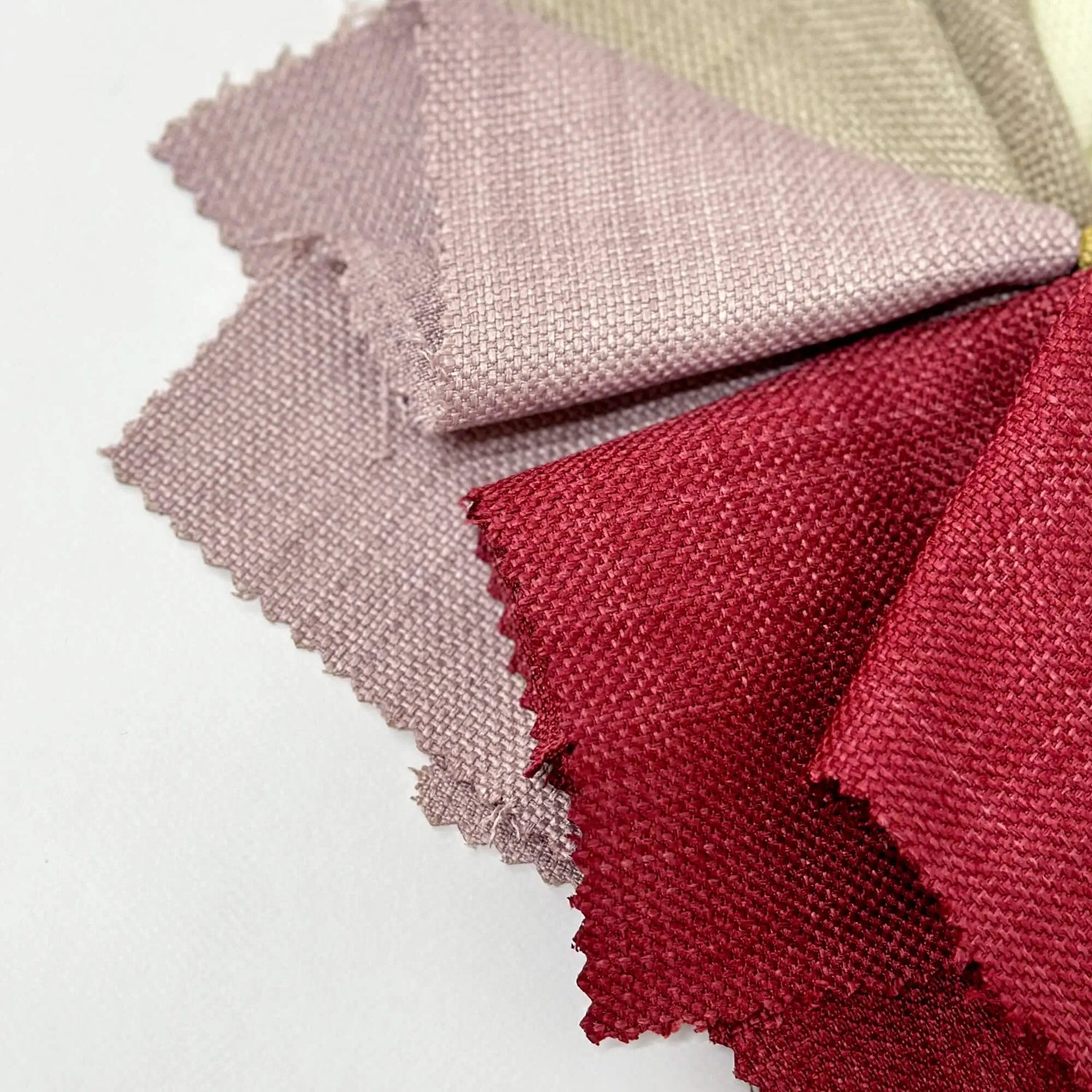Linen fabric samples for Shower Curtain Panel