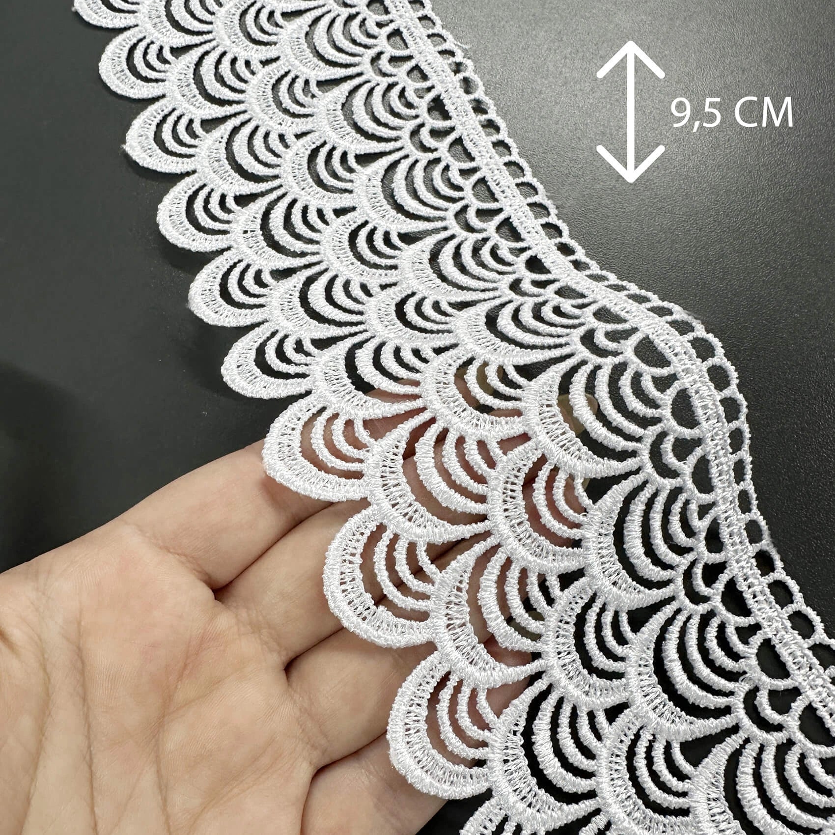 Lace Trim White for curtains