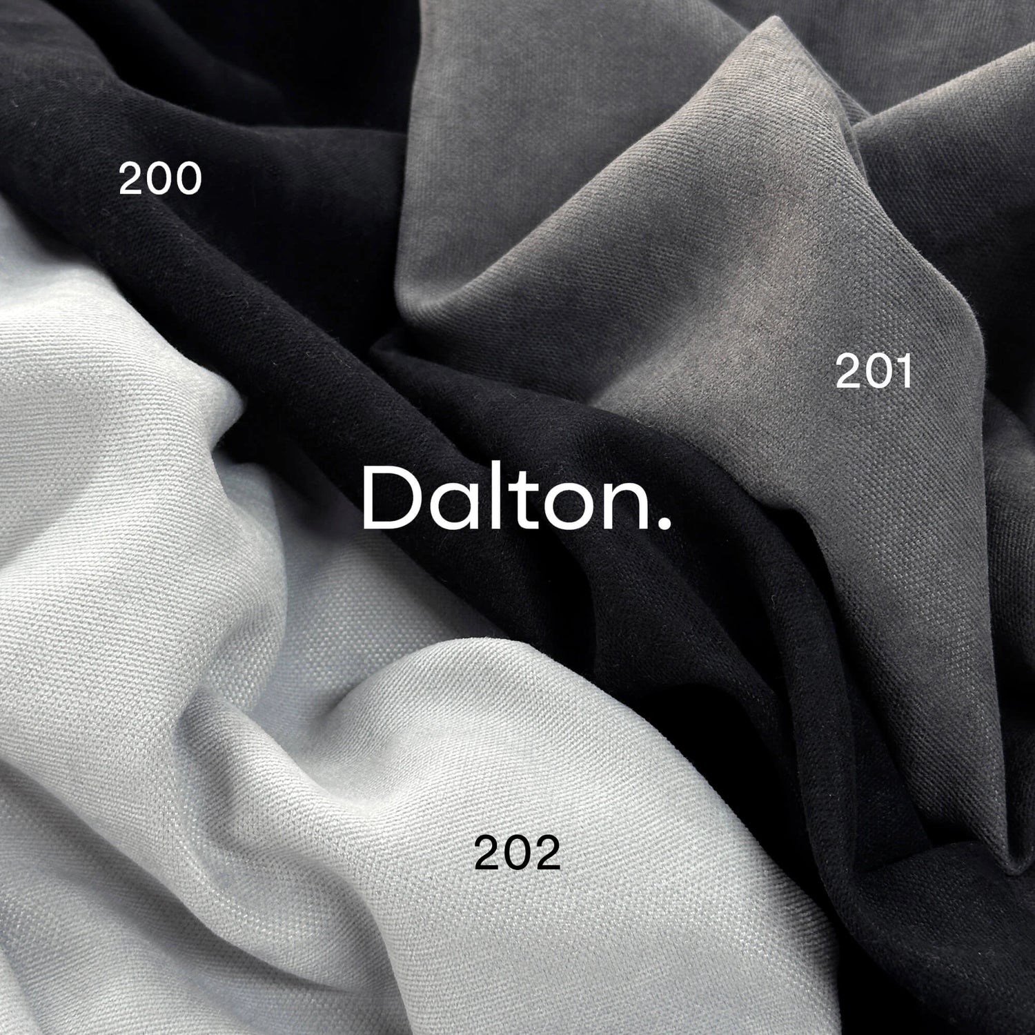 Velveteen Solid Curtain Panel, Dalton Soft Bedroom Drape in Gray/Black Color