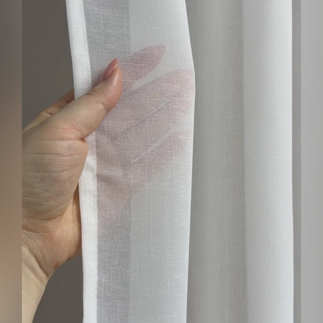 Tulle Batiste  White Solid Sheer Voile