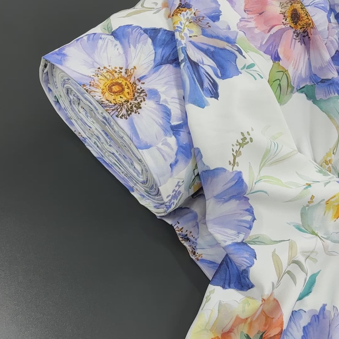 Curtains Bright Floral for Provence Living Room