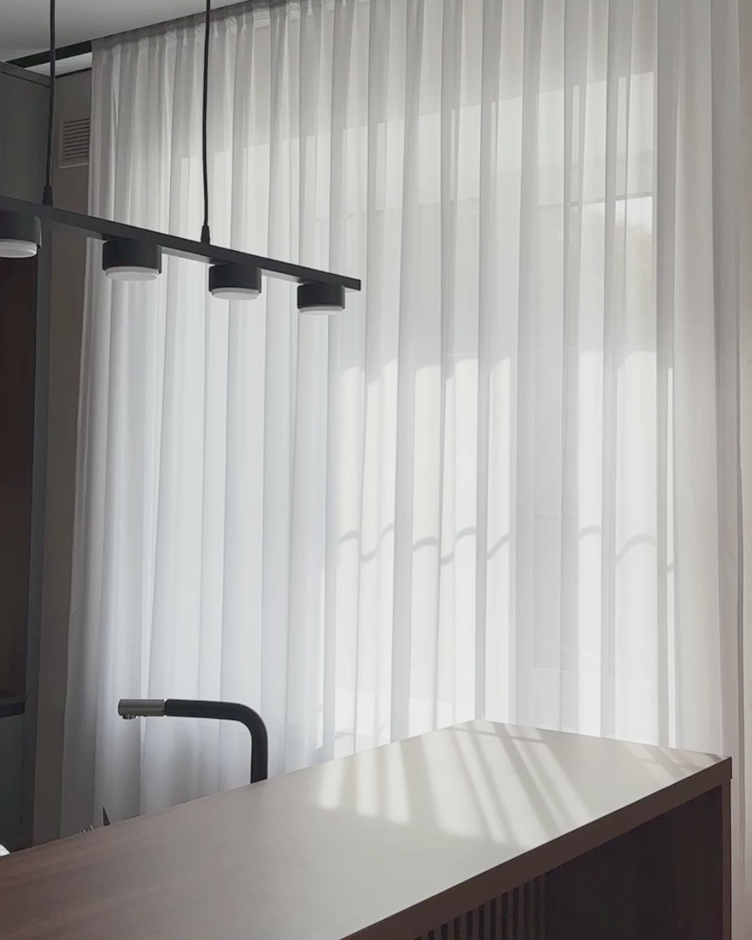 Silk Sheer Curtains White Solid for Modern Home Decor