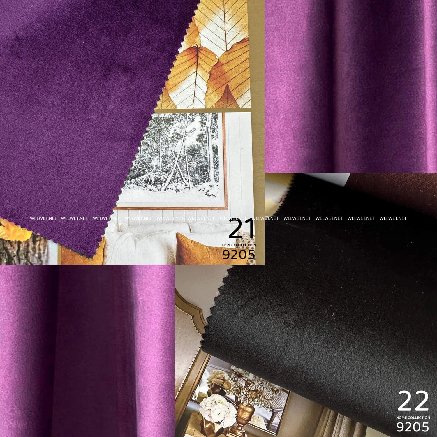 Velvet Panel Curtains Custom Blackout