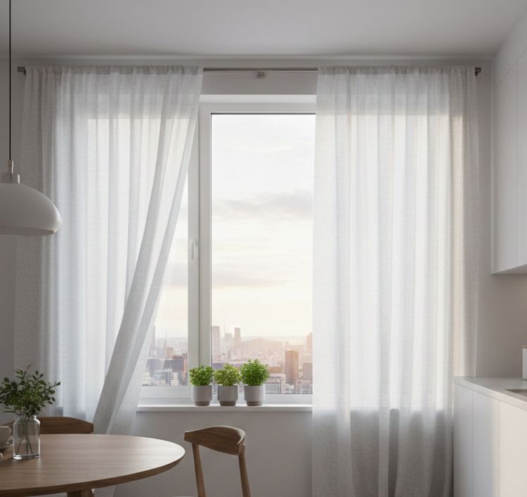 How to Hang Kitchen Curtains Properly | PointDecor.Shop