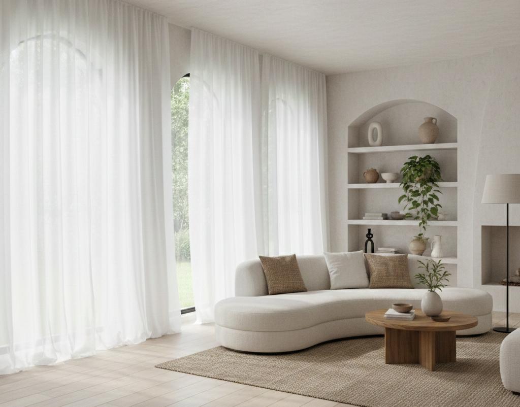 Organic Modern: How to Use Linen Sheers for a Breezy Interior