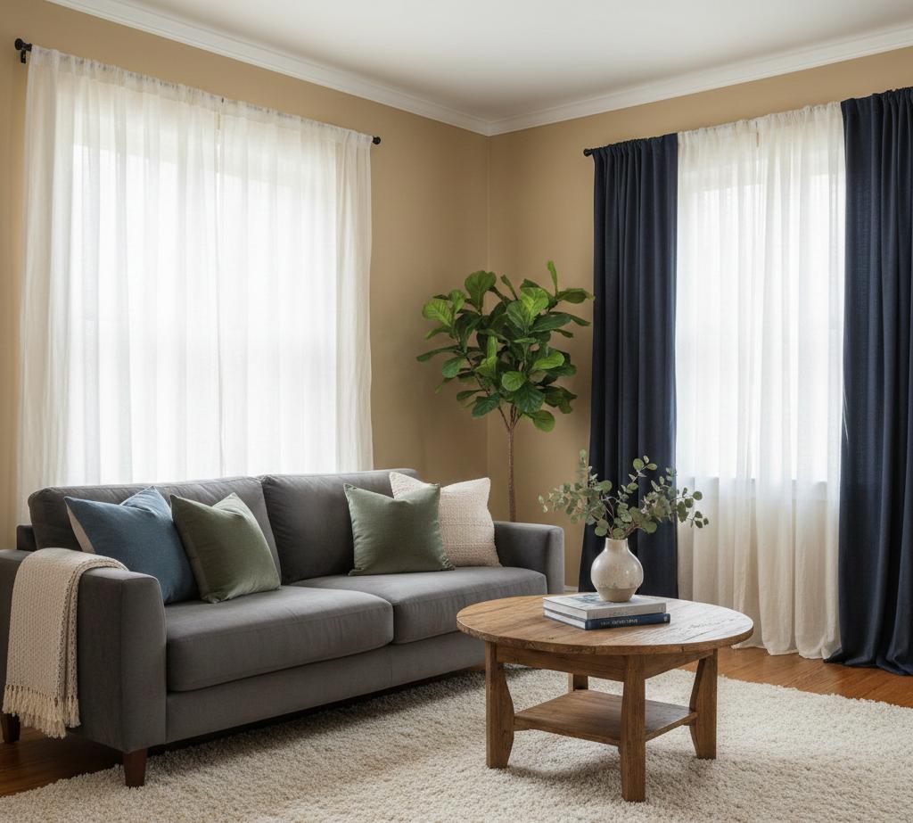 What Color Curtains Should I Use With Tan Walls? | PointDecor.Shop