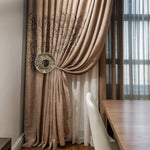Round Luxury Curtain Holdbacks, Bronze Gold