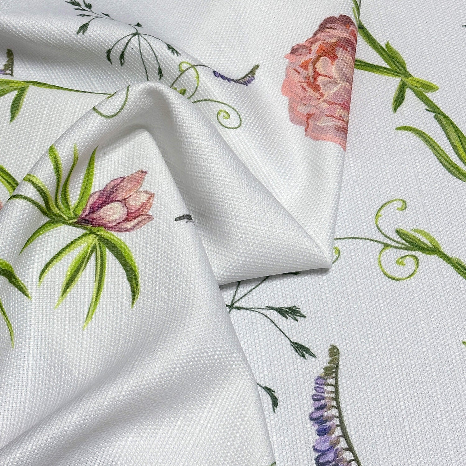 Curtains with Cute Watercolor Birds Pattern, Custom Nursery Curtain Panel