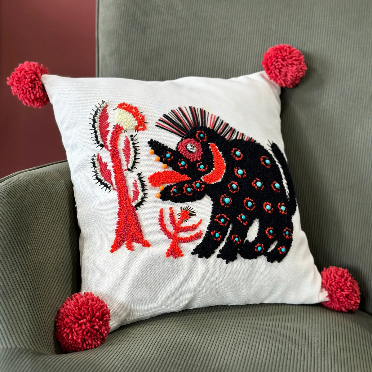 Pillowcase handmade with beast