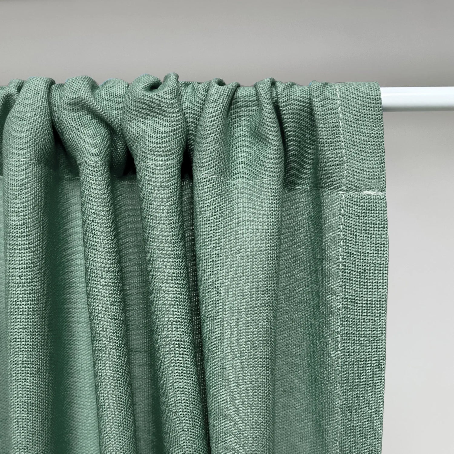 curtains cabinet linen sage color