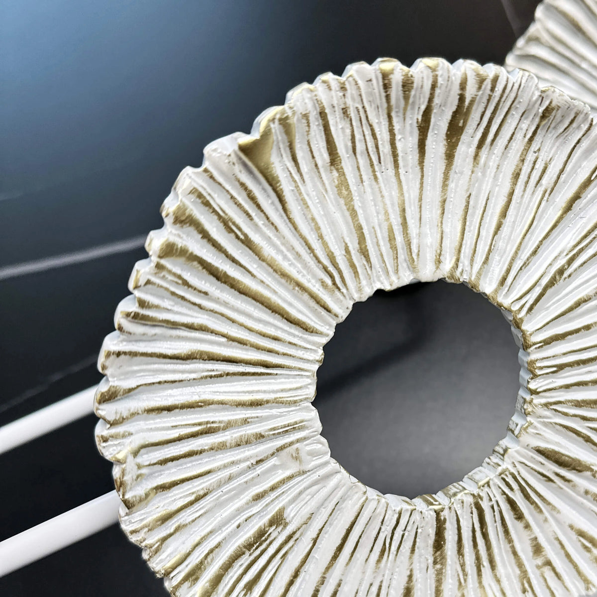 Round Luxury Curtain Holdbacks, White 