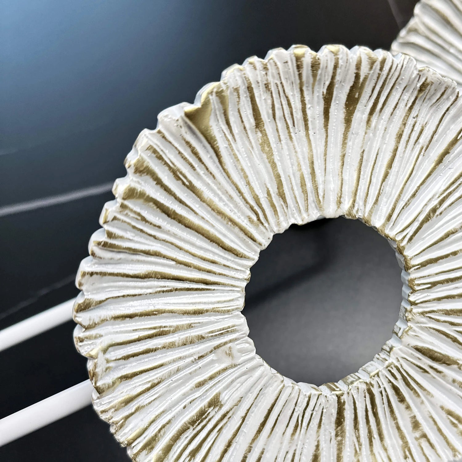 Round Luxury Curtain Holdbacks, White 