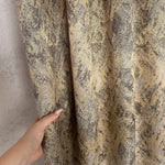 Jacquard Drapery Curtain Modern Gold Beige Shimmering, Abstract Patterned