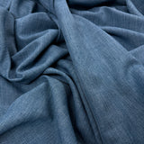 Melange Curtains Linen Blue for Farmhouse Living Room Decor