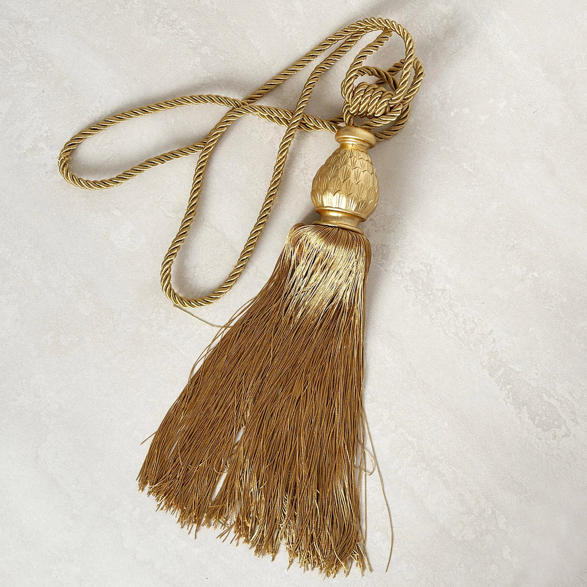 Curtain Tassels Elegant Gold Memphis Style