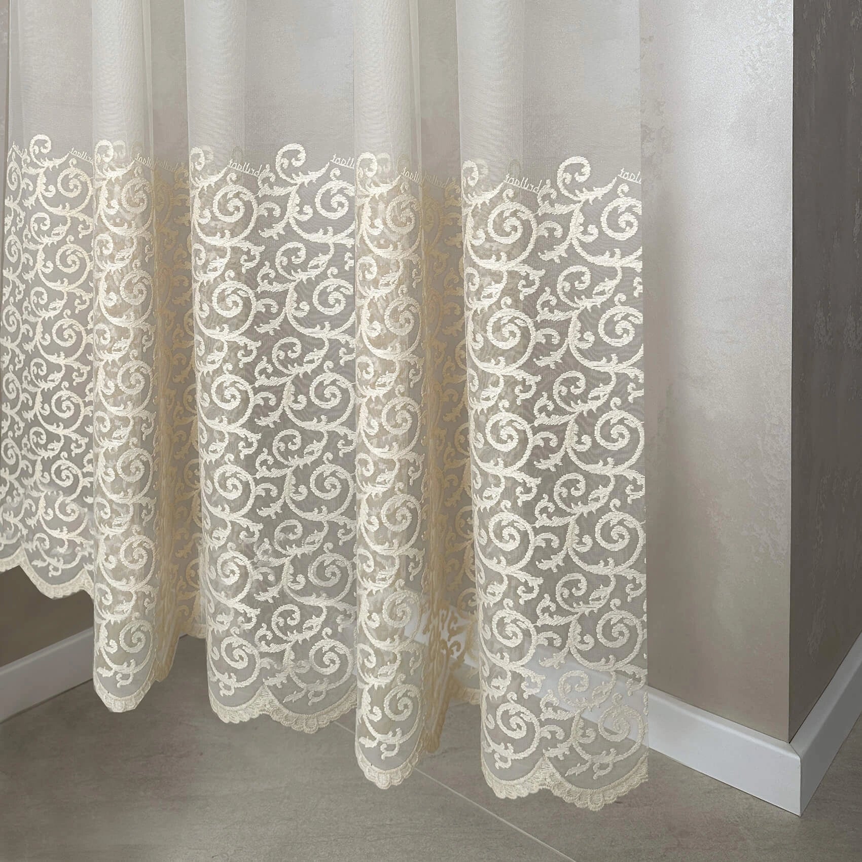 Long Curtains for Living Room in Cream Color