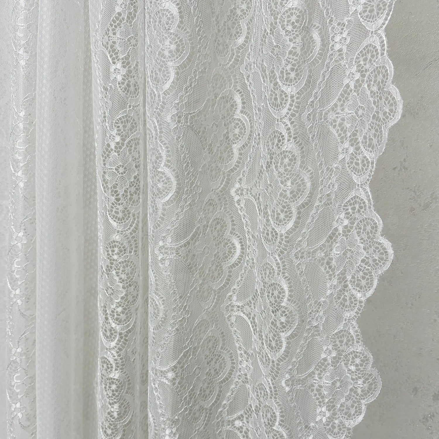 Custom Shabby Chic Lace Sheer Kitchen Cafe Curtains