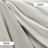 Linen Curtains Beige in Modern Style