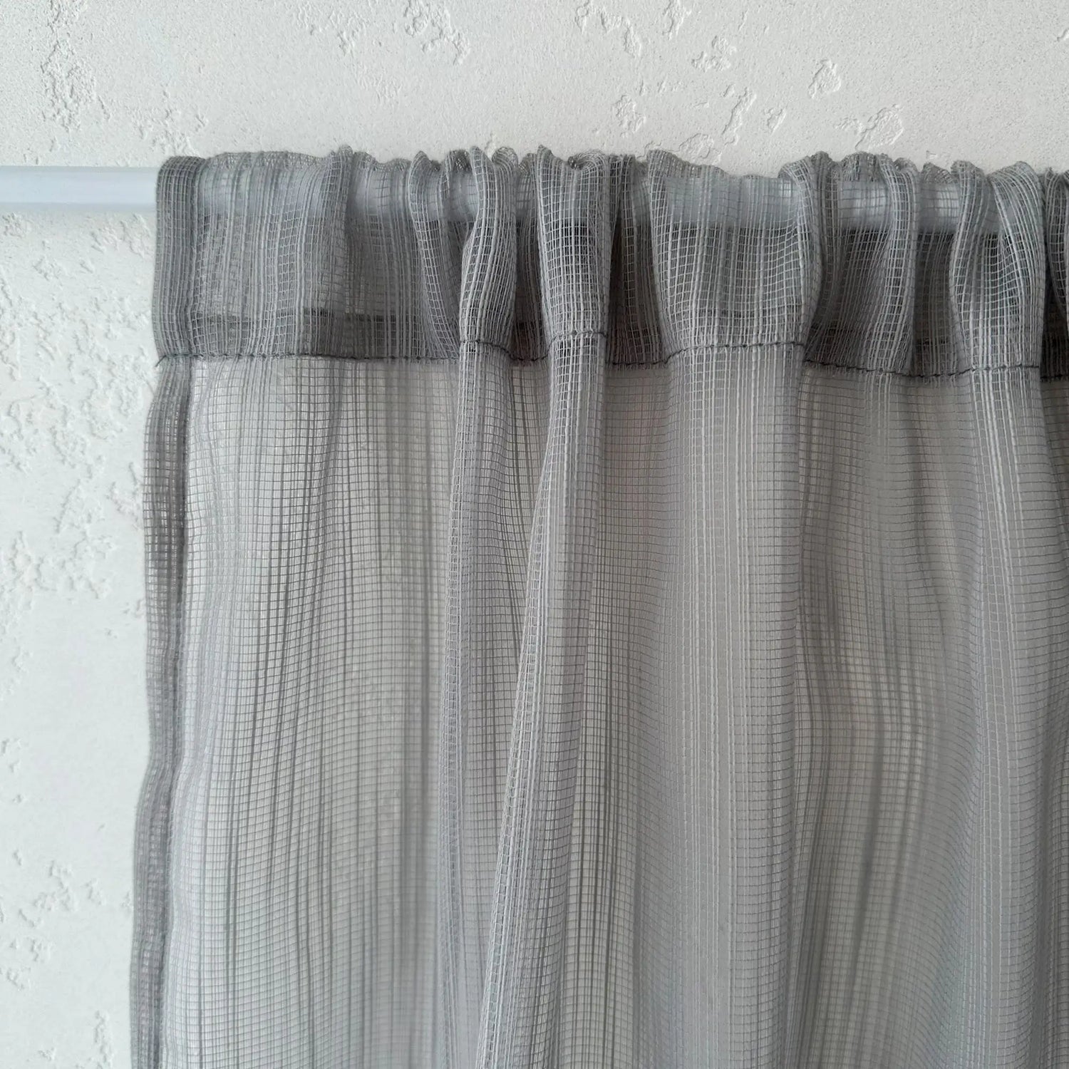 Cafe Curtain for Kitchen, Gray