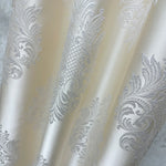 Jacquard Curtains Ivory Beige for Luxury Bedroom