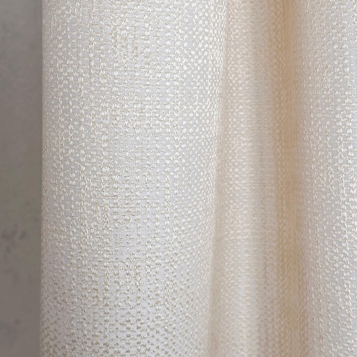Textured Jacquard Curtains, Neutral Cream Drapery for Elegant Living Room