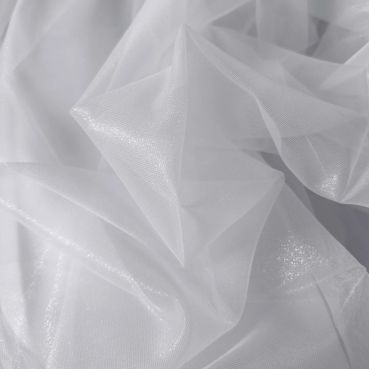 Voile Sheer Curtains with Lurex Shimmering, Custom Made, White  