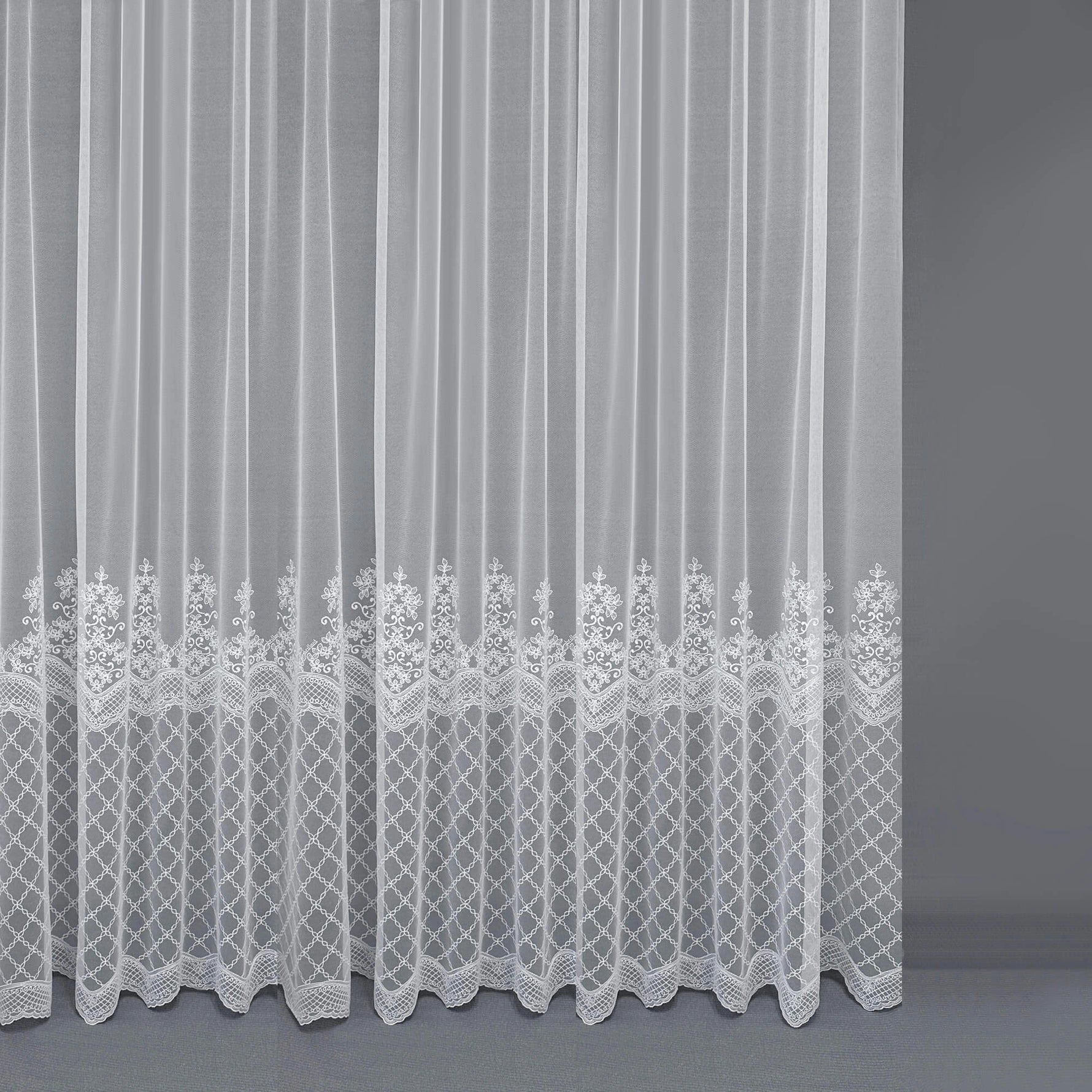 Lace Sheer Voile Curtains Embroidered 