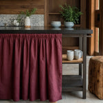 Rod Pocket Shelf Skirt & Bookshelf Linen Valances