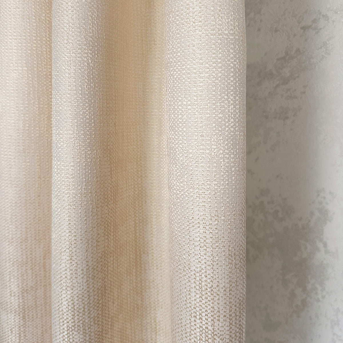 Textured Jacquard Curtains, Neutral Cream Drapery for Elegant Living Room