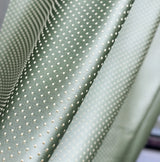 Mint green jacquard curtains with modern patterned fabric for privacy