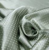 Mint green jacquard curtains with modern patterned fabric for privacy