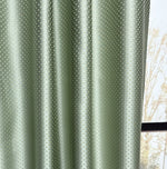 Jacquard Fabric Curtain Light Mint Green in Modern Style